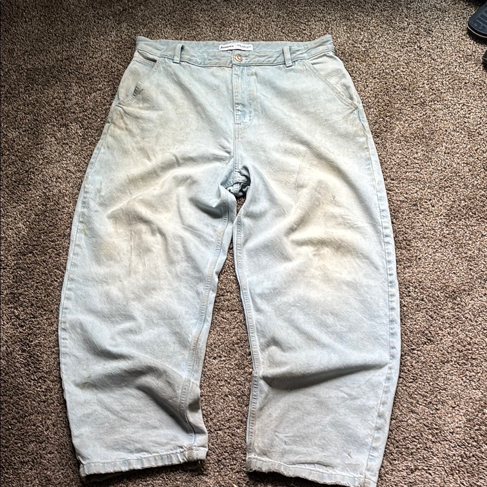 Light blue Bershka Baggy Pants